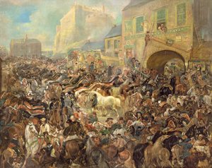 La foire aux chevaux dans le marché aux herbes - James Howe