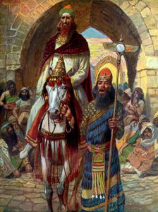 Le triomphe de Mardochée par J James Tissot - Bible