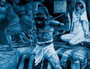 Samson brise ses cordes par J James Tissot - Bible