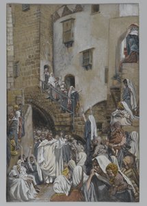 Une femme crie dans la foule, illustration de La Vie de Notre Seigneur Jésus-Christ, 1886-94 - James Jacques Joseph Tissot