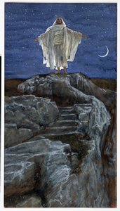 Le Christ sortant seul sur une montagne pour prier, illustration de La Vie du Christ, c.1886-94 - James Jacques Joseph Tissot