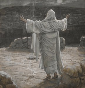 Le Christ se retire sur la montagne la nuit, illustration de La Vie de Notre Seigneur Jésus-Christ, 1886-94 - James Jacques Joseph Tissot