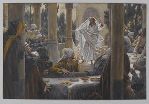 Malédictions contre les pharisiens, illustration de La vie de notre Seigneur Jésus-Christ, 1886-96 - James Jacques Joseph Tissot