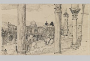 Esplanade du Haram (illustration de La Vie de Notre Seigneur Jésus-Christ) - James Jacques Joseph Tissot