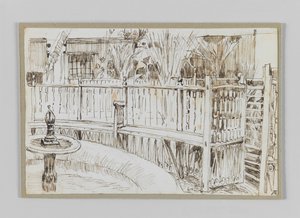 Jardin des derviches dansants au Caire, illustration de La Vie de Notre Seigneur Jésus-Christ - James Jacques Joseph Tissot
