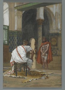 Jésus Devant Pilate - Deuxième Entrevue, illustration de La Vie de Notre Seigneur Jésus-Christ, 1886-94 - James Jacques Joseph Tissot