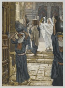 Jésus interdit le port de charges dans le parvis du temple, illustration de La Vie de Notre Seigneur Jésus-Christ, 1886-94 - James Jacques Joseph Tissot