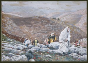 Jésus monte à Jérusalem, illustration pour La Vie du Christ