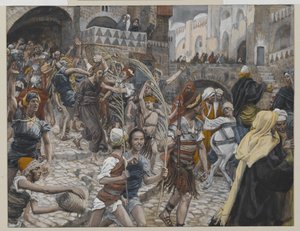 Jésus Conduit de Caïphe à Pilate, illustration de La Vie de Notre Seigneur Jésus-Christ, 1886-94 - James Jacques Joseph Tissot