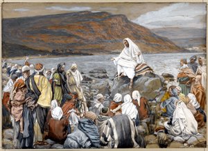 Jésus enseigne le peuple au bord de la mer, illustration pour La vie du Christ - James Jacques Joseph Tissot