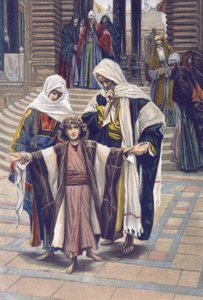 Jésus retrouvé - Jésus retrouvé - de "La Vie de Notre Seigneur Jésus-Christ" - 1899 par James Tissot - Jésus retrouvé dans le temple - La Vie de Notre Seigneur Jésus-Christ, par Jacques Joseph (Jacques Joseph) Tissot dit James Tissot (1836-1902)