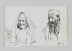 Juif et Juive, illustration de La Vie de Notre Seigneur Jésus-Christ