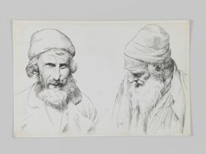 Juifs et Yéménites, Jérusalem, illustration de La Vie de Notre Seigneur Jésus-Christ - James Jacques Joseph Tissot