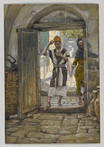 En entrant dans la maison, saluez-la, illustration de La vie de notre Seigneur Jésus-Christ - James Jacques Joseph Tissot