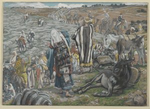 Au retour de Jérusalem, on remarque que Jésus est perdu, illustration de La vie de notre Seigneur Jésus-Christ - James Jacques Joseph Tissot