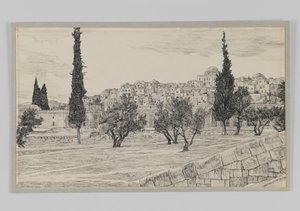 Place de la Cour des Gentils, Haram (illustration de La Vie de Notre Seigneur Jésus-Christ) - James Jacques Joseph Tissot