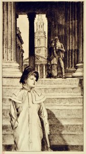 Portique de la National Gallery, Londres - James Jacques Joseph Tissot