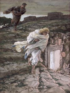 Saint Pierre et Saint Jean Courent au Tombeau, illustration pour La Vie du Christ, vers 1886-94 - James Jacques Joseph Tissot