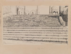 Escalier de la Cour du Haram (illustration de La Vie de Notre Seigneur Jésus-Christ) - James Jacques Joseph Tissot