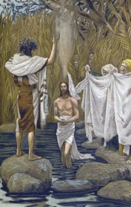 Le Baptême de Jésus - La vie de notre Seigneur Jésus-Christ, par Jacques Joseph (James) Tissot (1836-1902) - James Jacques Joseph Tissot