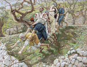 Les aveugles guidant les aveugles, illustration de La Vie du Christ, c.1886-94 - James Jacques Joseph Tissot