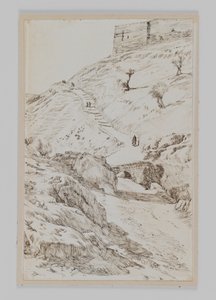 Le Pont de Cédron venant de Gethsémani, illustration de La Vie de Notre Seigneur Jésus-Christ - James Jacques Joseph Tissot