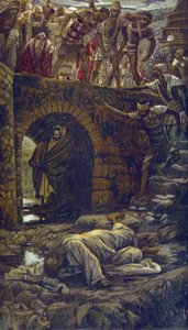 Le pont sur le ruisseau Cédron - de « La vie de notre Seigneur Jésus-Christ » - 1899 par James Tissot - James Jacques Joseph Tissot