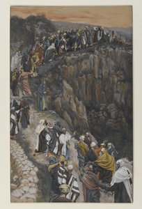 Le sommet de la colline près de Nazareth, illustration de La vie de notre Seigneur Jésus-Christ - James Jacques Joseph Tissot