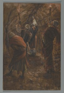 La Fissure dans le Rocher dans la Grotte Sous le Calvaire, illustration de La Vie de Notre Seigneur Jésus-Christ, 1886-94 - James Jacques Joseph Tissot