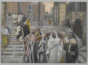 Les disciples admirent les bâtiments du temple, illustration de La Vie de Notre Seigneur Jésus-Christ, 1886-94 - James Jacques Joseph Tissot