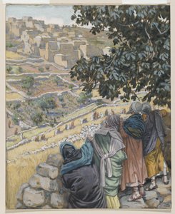 Les disciples mangent du blé, illustration de La vie de notre Seigneur Jésus-Christ - James Jacques Joseph Tissot