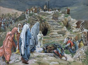 Les Saintes Femmes Regardent de Loin ce qui se Passe, illustration pour La Vie du Christ, vers 1886-94 - James Jacques Joseph Tissot