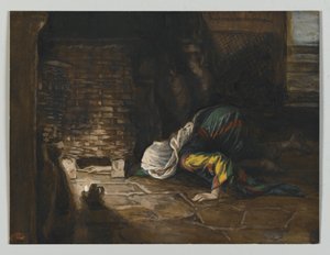 La drachme perdue, illustration de La vie de notre Seigneur Jésus-Christ - James Jacques Joseph Tissot