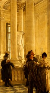 Les escaliers nord au Louvre - James Jacques Joseph Tissot
