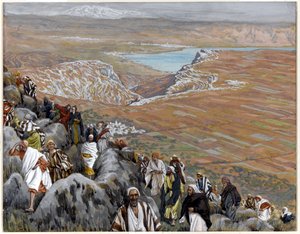 Le peuple cherche à faire du Christ leur roi, illustration pour La Vie du Christ