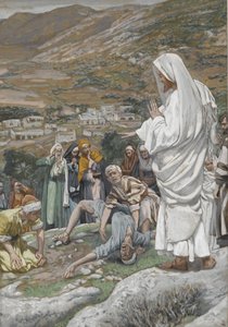 Le garçon possédé au pied du mont Thabor, illustration de La Vie de Notre Seigneur Jésus-Christ, 1886-96 - James Jacques Joseph Tissot
