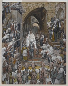 La procession dans les rues de Jérusalem, illustration de La Vie de Notre Seigneur Jésus-Christ, 1886-94 - James Jacques Joseph Tissot