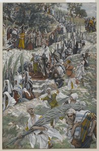 La procession sur le mont des Oliviers, illustration de La Vie de Notre Seigneur Jésus-Christ, 1886-94 - James Jacques Joseph Tissot