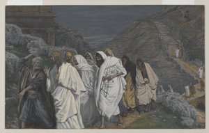 Les protestations de Saint Pierre, illustration de La Vie de Notre Seigneur Jésus-Christ, 1886-94 - James Jacques Joseph Tissot