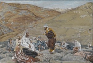 Le scribe se leva pour tenter Jésus, illustration de La Vie de Notre Seigneur Jésus-Christ, 1886-94