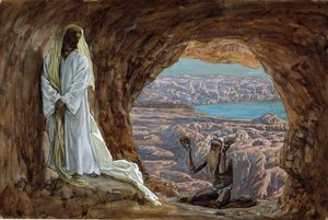 La Tentation dans le désert, illustration de La Vie du Christ, c.1886-94
