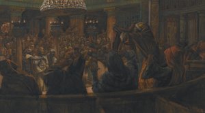 Le Manteau Déchiré - Jésus Condamné à Mort par les Juifs, illustration de La Vie de Notre Seigneur Jésus-Christ, 1886-94 - James Jacques Joseph Tissot