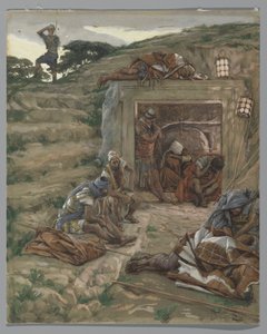 La Garde au Tombeau, illustration de La Vie de Notre Seigneur Jésus-Christ, 1886-94 - James Jacques Joseph Tissot