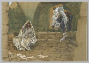 La femme de Samarie au puits, illustration de La vie de notre Seigneur Jésus-Christ - James Jacques Joseph Tissot