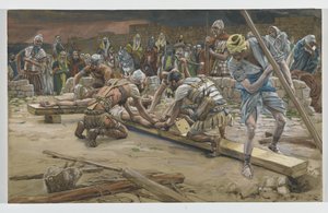 Le Clou pour les Pieds, illustration de La Vie de Notre Seigneur Jésus-Christ, 1886-94 - James Jacques Joseph Tissot