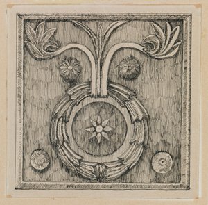 Couronne en bas-relief dans la Mosquée d
