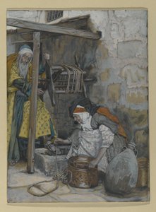 Zacharie et Élisabeth, illustration pour La Vie du Christ - James Jacques Joseph Tissot