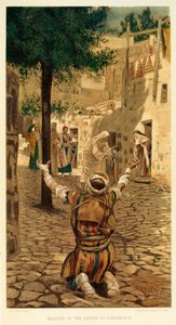 Guérison des lépreux à Capharnaüm, Saint Marc - Bible - James Jacques Joseph after Tissot