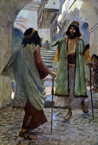 Saül rencontre Samuel par J James Tissot - Bible - James Jacques Joseph after Tissot