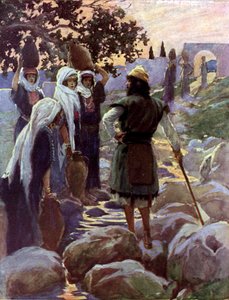 Saül interroge les jeunes filles par Tissot - Bible - James Jacques Joseph after Tissot